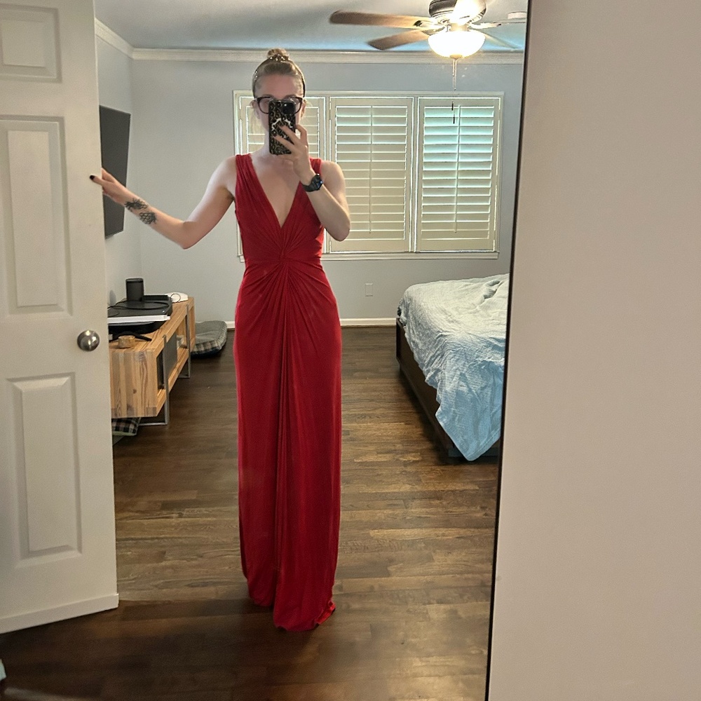 Vintage Red Maxi Ballgown